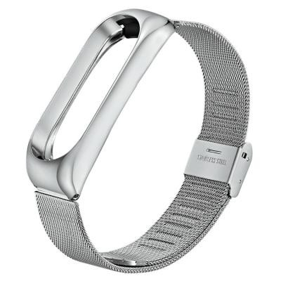 Ремінець до фітнес браслета BeCover Metal для Xiaomi Mi Band 3/4 Silver (704652) Вінниця - фото 1