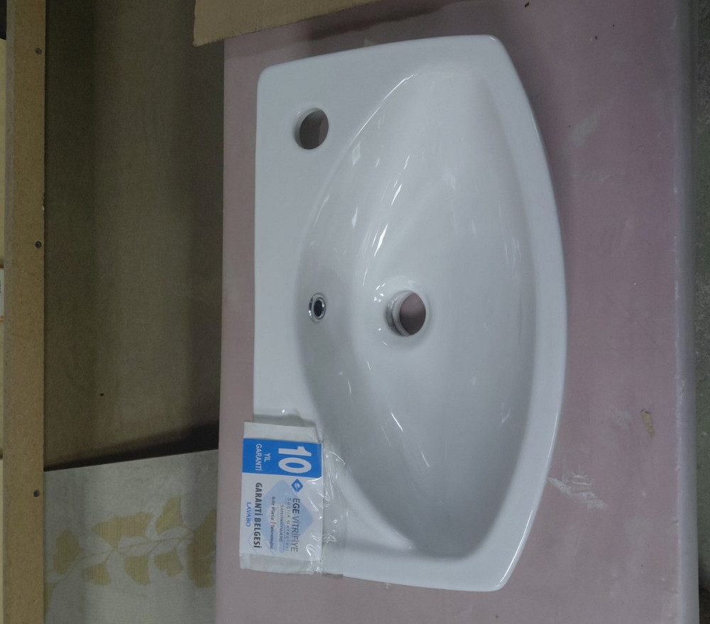 Підвісна раковина EGE Vitrifiye Lissa 450x155x280мм (91451) Білий Київ - фото 5