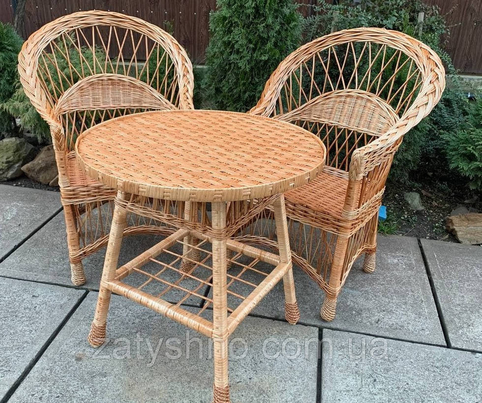 Набор плетеной мебели с двумя креслами и столиком Киев - изображение 4