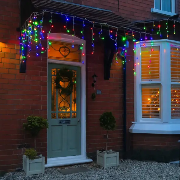 Гирлянда Бахрома 12 м, 200 LED, мультиколор Київ - фото 2