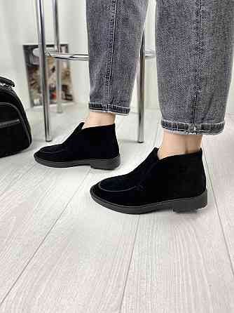 Daragani Черевики жіночі Daragani чорні натуральна замша весна-осінь висота 9 см (3159) 37р.40р Коломыя