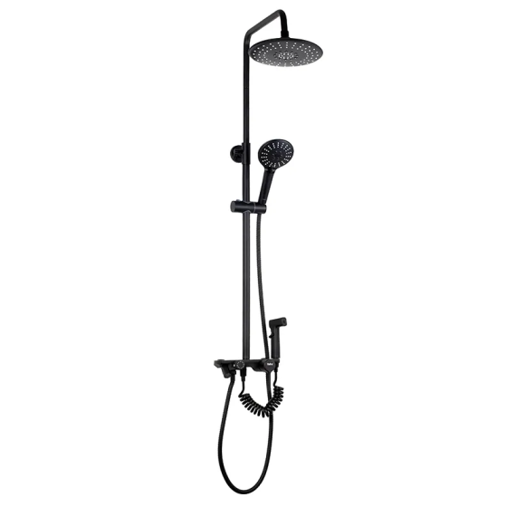 Душевая колонна со смесителем Haiba Markus 009-J Black (HB3976) Киев