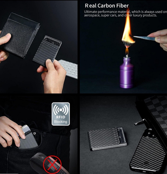 Cartholder monocarbon edc blackpack. Харків - фото 4