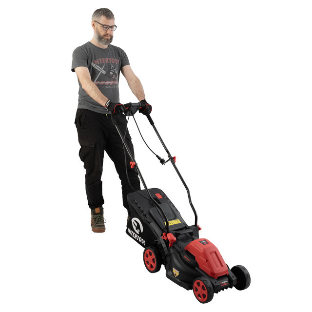 Газонокосарка електрична 1,4 кВт, 230 В~50 Гц, 3300 об/хв, ширина захвату 340 мм, висота зрізу 30-80 мм, контейнер 35 л, STORM Киев - изображение 14