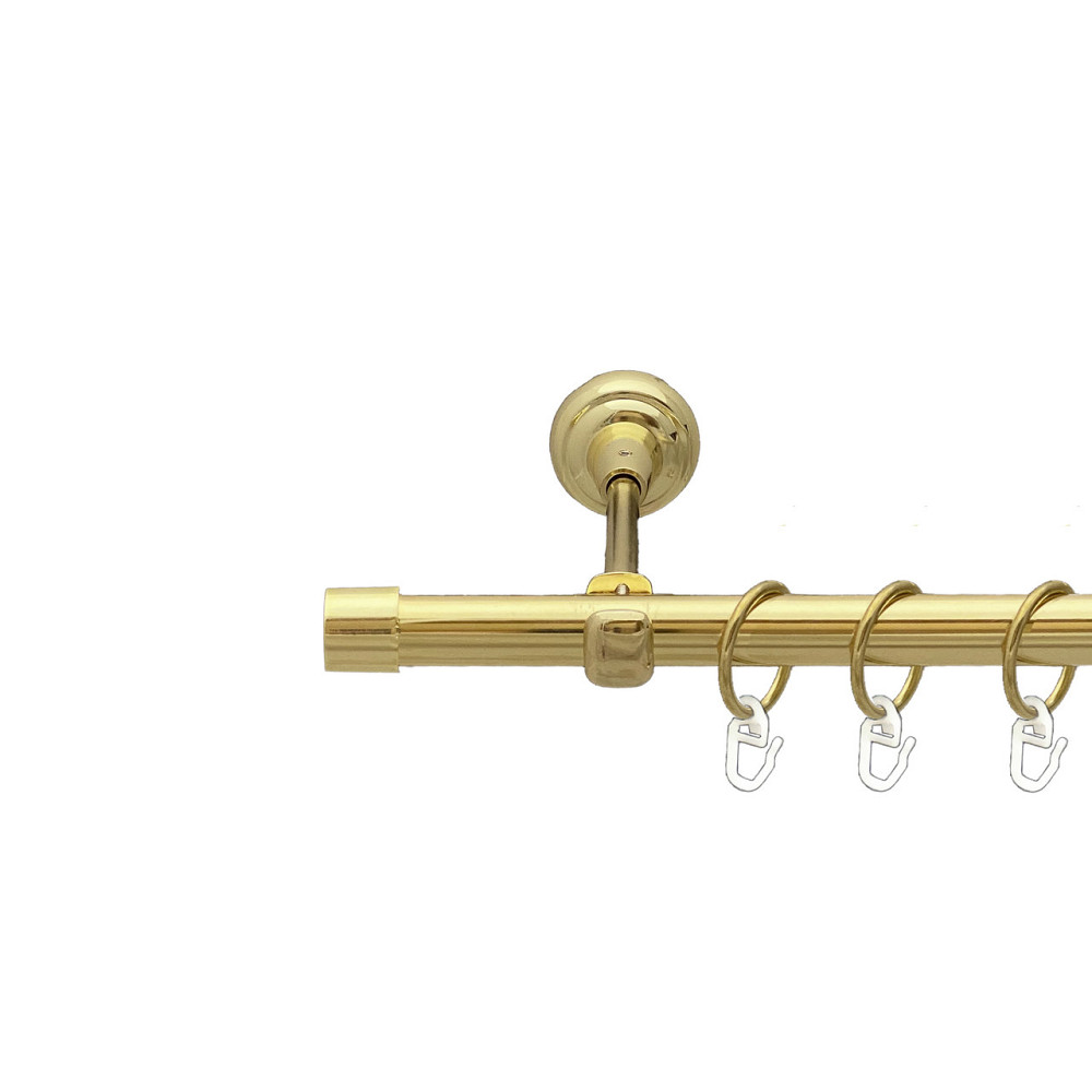 Карниз Orvit Заглушка металевий однорядний відкритий Золото 19 мм 160 см (00-00012878) Львів - фото 1