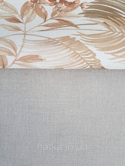 Обои винил на флизелине Rasch Florentine 1.06х10 однотонные мелкая полоска под ткань матовые коричневые Киев - изображение 3