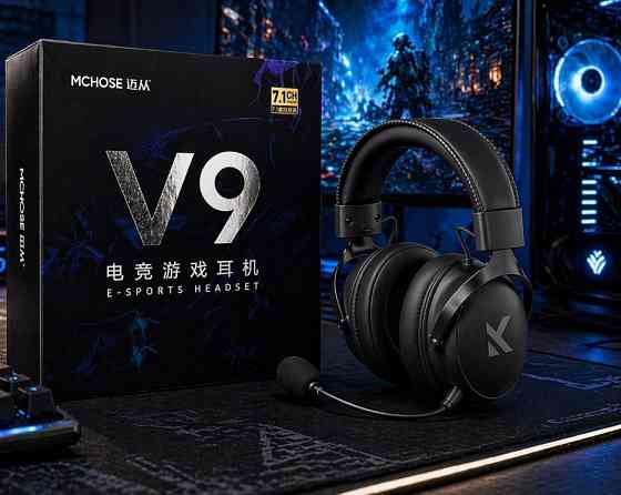 MCHOSE V9 Pro — Беспроводные игровые наушники igровые наушники черные. Харьков