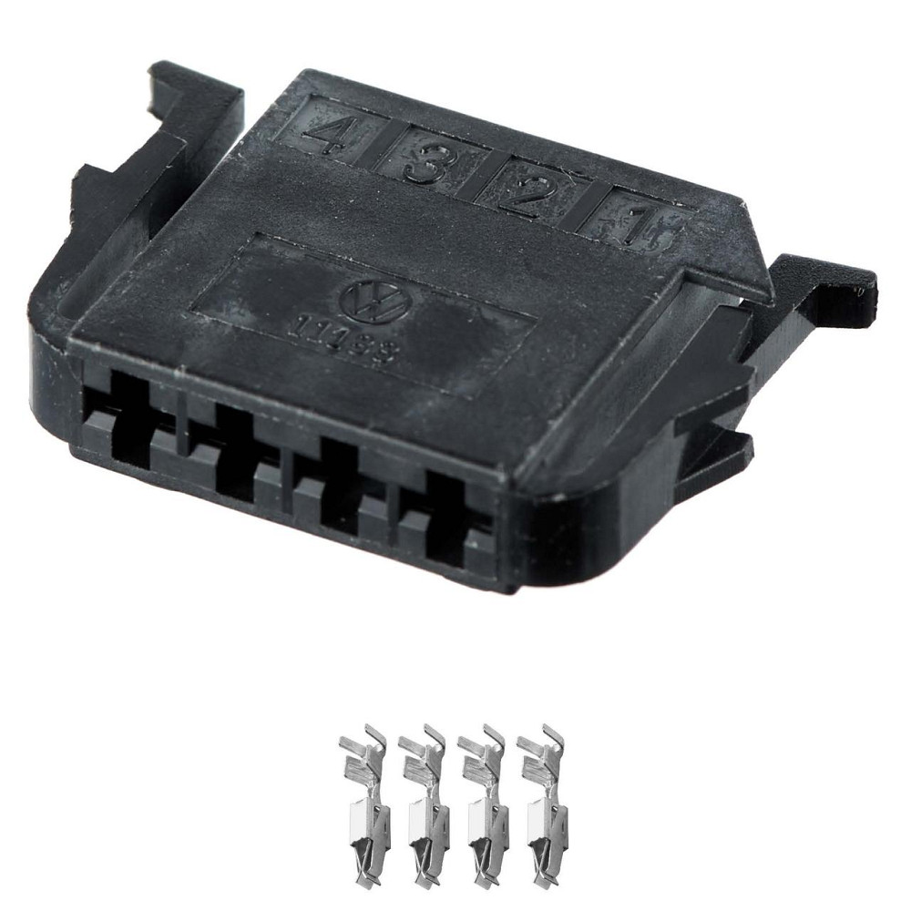 Роз'єм конектор 4-кон., 191972704, 1-929591-1, VAG, TE Германия, Франция, Германия, Франция, Audi, Bugatti, Porsche, Seat 40847 Київ - фото 1