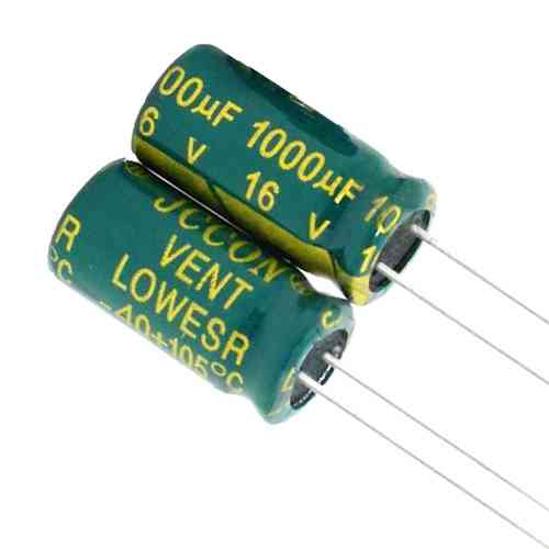 Конденсатор электролитический алюминиевый 10шт, 1000мкФ 16В 105С Винница