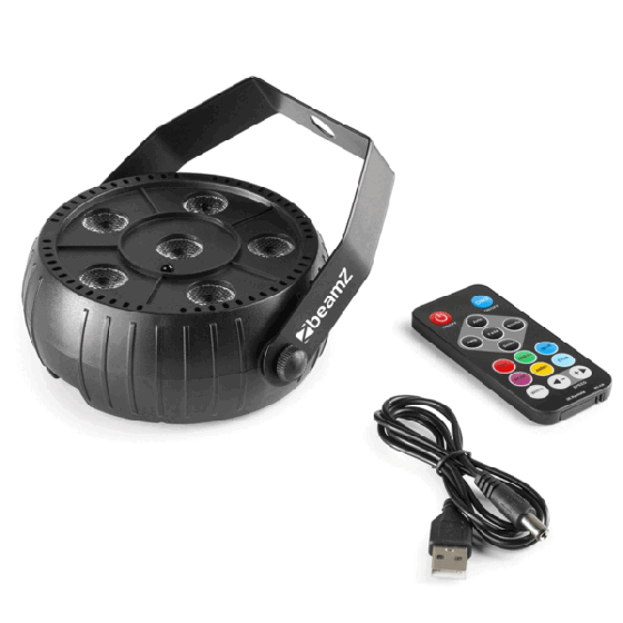 BEAMZ PLP10 Party PAR 6 светодиодов RGB мощностью 2 Вт Ровно