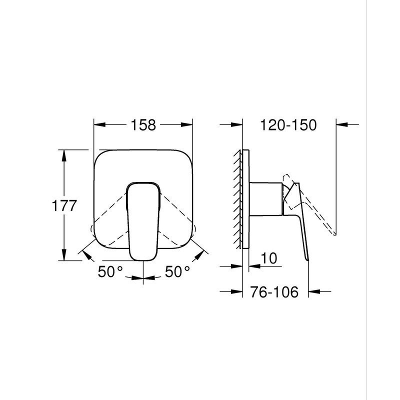 Одноважільний змішувач для душу Grohe Cubeo (1017770000) ( 27387 ) Харьков - изображение 4