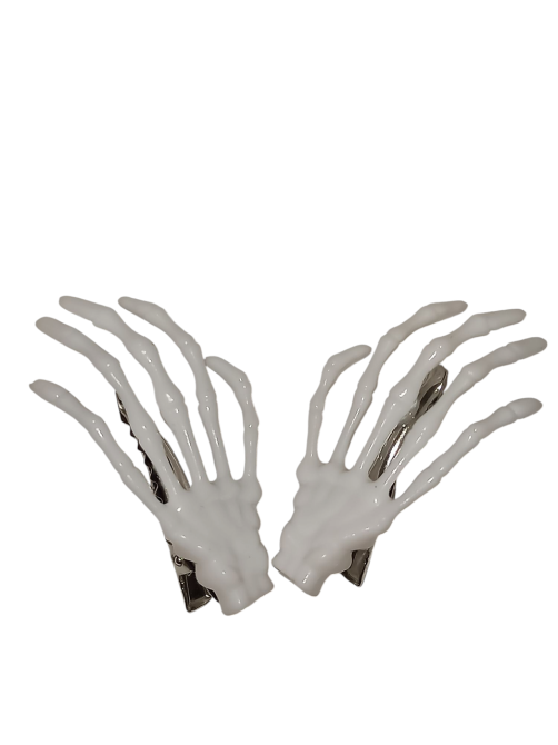 Набор 2 заколки пальцы скелета для волос на Хэллоуин белый Киев - изображение 4