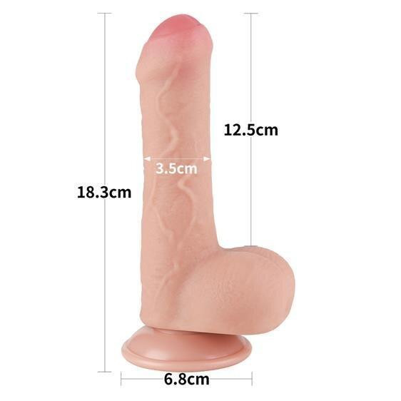 Фаллоимитатор - Sliding-Skin Dual Layer Dong 7