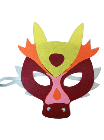 Детская маска Дракон для детского праздника one size разноцветный Киев