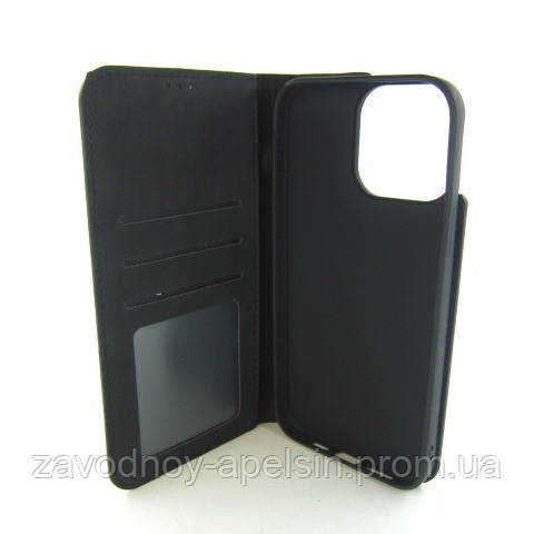 Чохол-книжка iPhone 13 Pro Max Premium Case (чорний) Одеса - фото 2