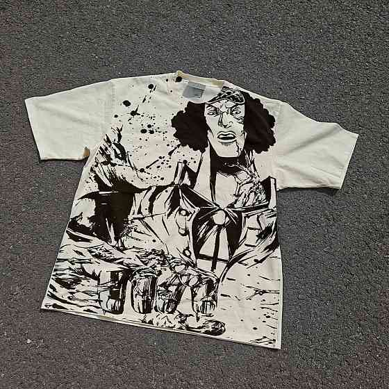 Футболка чоловіча з принтом аніме Ван Піс Іке Аге Аокіджі оверсайз (S/M/L) Черний Дніпро