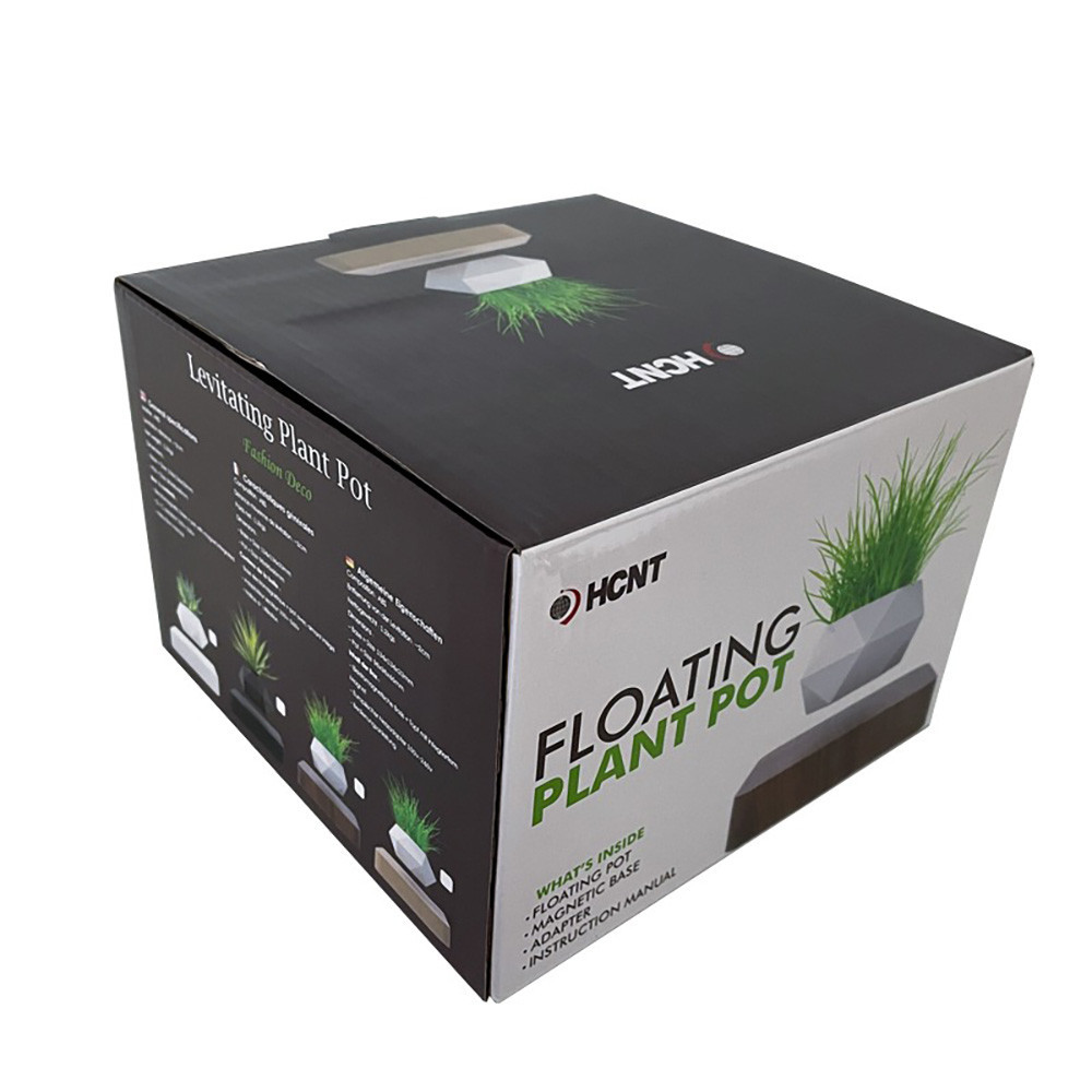 Магнітний левітаційний горщик для рослин HCNT Magnetic Levitating Pot M10-GW4 Black Київ - фото 8