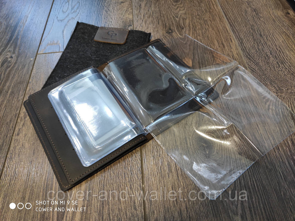 Вінтажна шкіряна обкладинка для документів і паспорта Grande Pelle Київ - фото 4