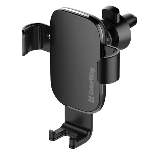 Тримач автомобільний для мобільного Metallic Gravity Holder 3 ColorWay CW-CHG14-BK чорний Житомир - фото 1