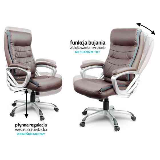 Крісло офісне комп'ютерне Just Sit MADERA екошкіра робоче для комп'ютера, офісу, дому Київ
