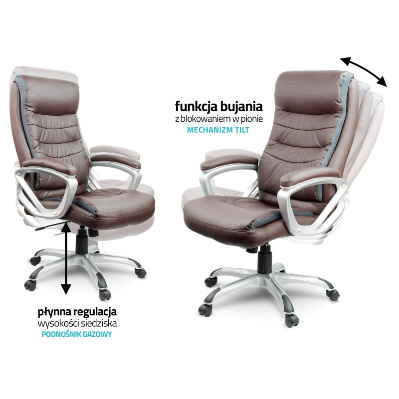 Крісло офісне комп'ютерне Just Sit MADERA екошкіра робоче для комп'ютера, офісу, дому Київ - фото 5