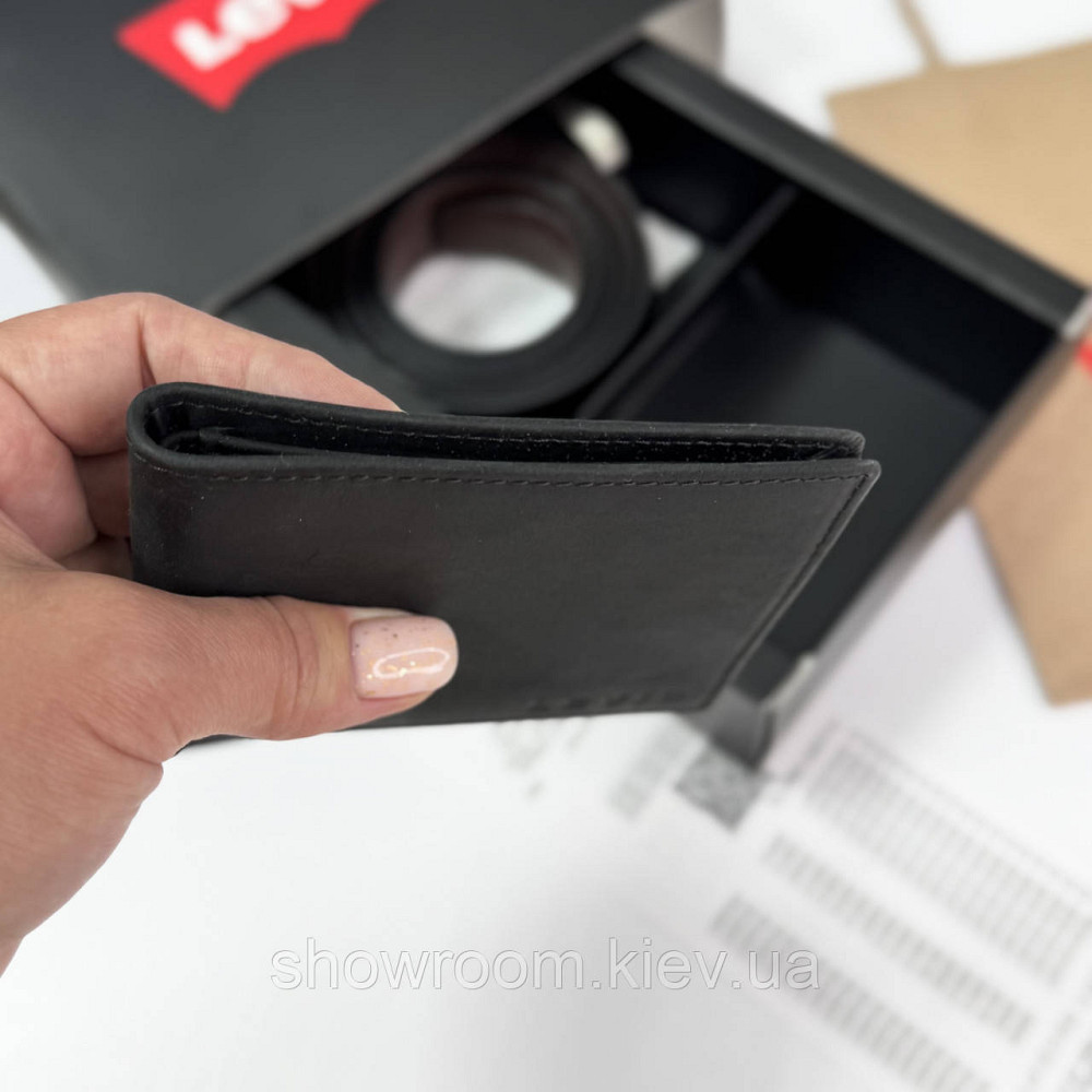 Мужской подарочный набор кошелек и ремень Levis (519) Киев - изображение 9