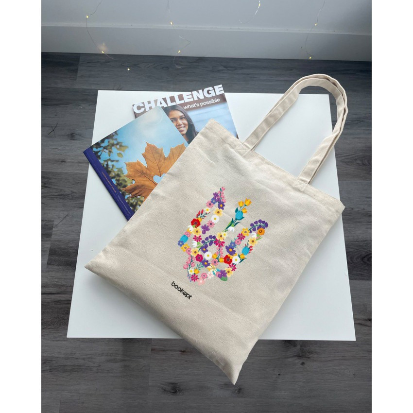 Екошопер BookOpt BK4033 Квітковий Тризуб бежевий Киев - изображение 9