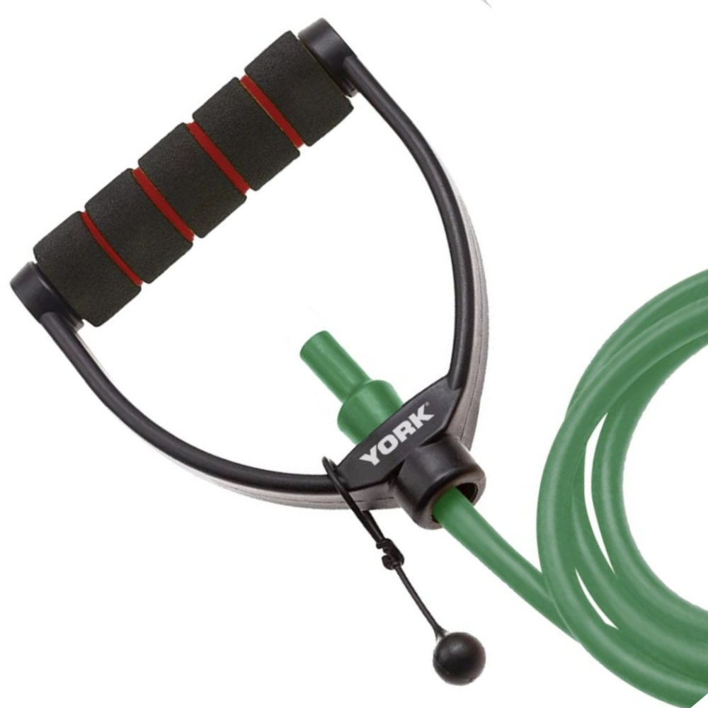 Еспандер трубчастий з ручками York X-Heavy, зелений Киев - изображение 2