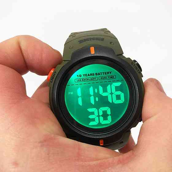 Армейские электронные часы SKMEI 1068AG, Часы наручные электронные для парней для походов NE-44 Львов