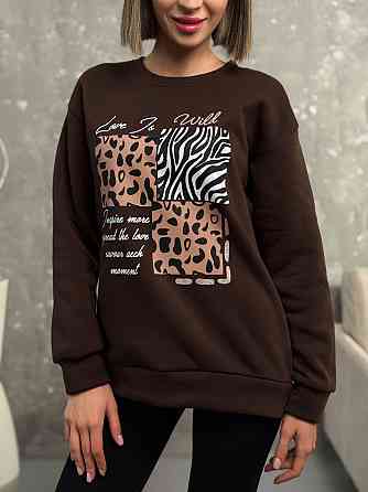 Теплий жіночий світшот "Savage" | Батал Київ