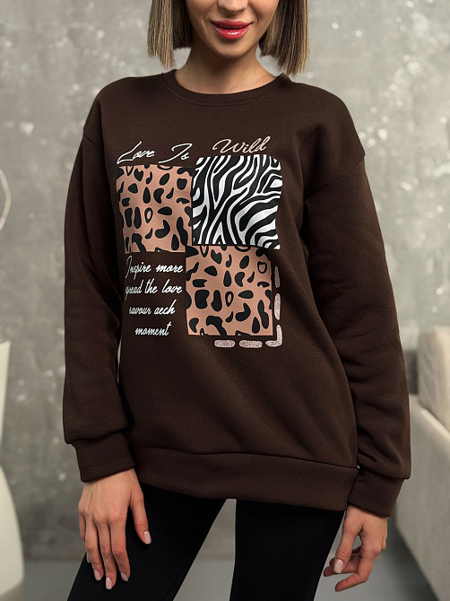 Теплий жіночий світшот "Savage" | Батал Київ - фото 5