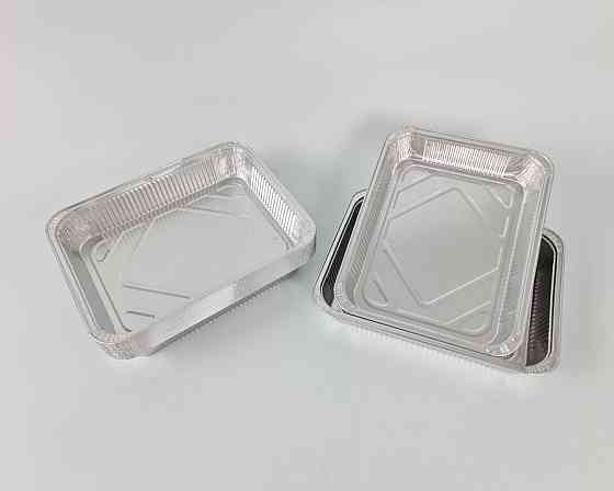 Контейнер із харчової алюмінієвої фольги прямокутний 1150 мл R2G 100 шт. в пакованні (1 пачка) Харків