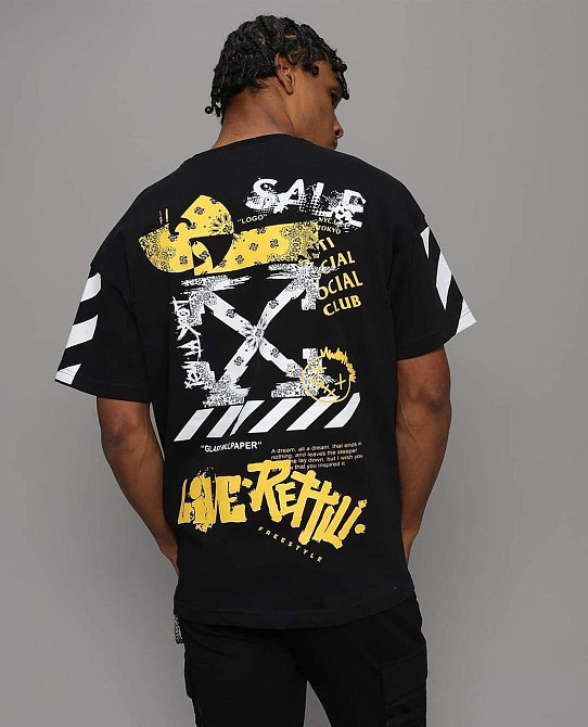 Футболка чоловіча с принтом  42 Чорний 2664090251 Дніпро - фото 1