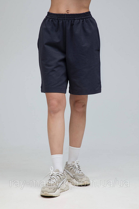 Шорты базовые RAY BASIC темно-серые женские (U0701W-Dark Grey) Киев - изображение 1