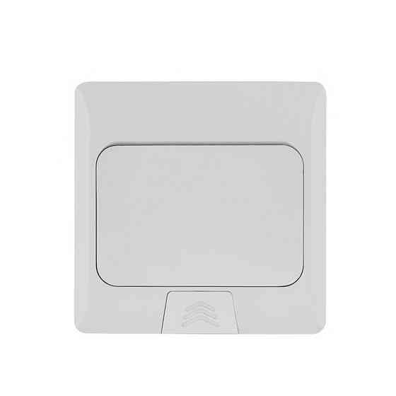 Розетковий люк підлоговий LIVOLO білий, вбудований у підлогу, пустий корпус без розеток для наповнення будь-якими модулями, з кришкою, IP44, алюміній, Коломыя