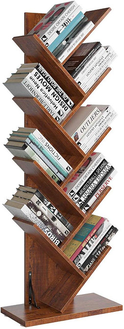 Книжковий стелаж "Муракамі 9" капучино Миколаїв - фото 1