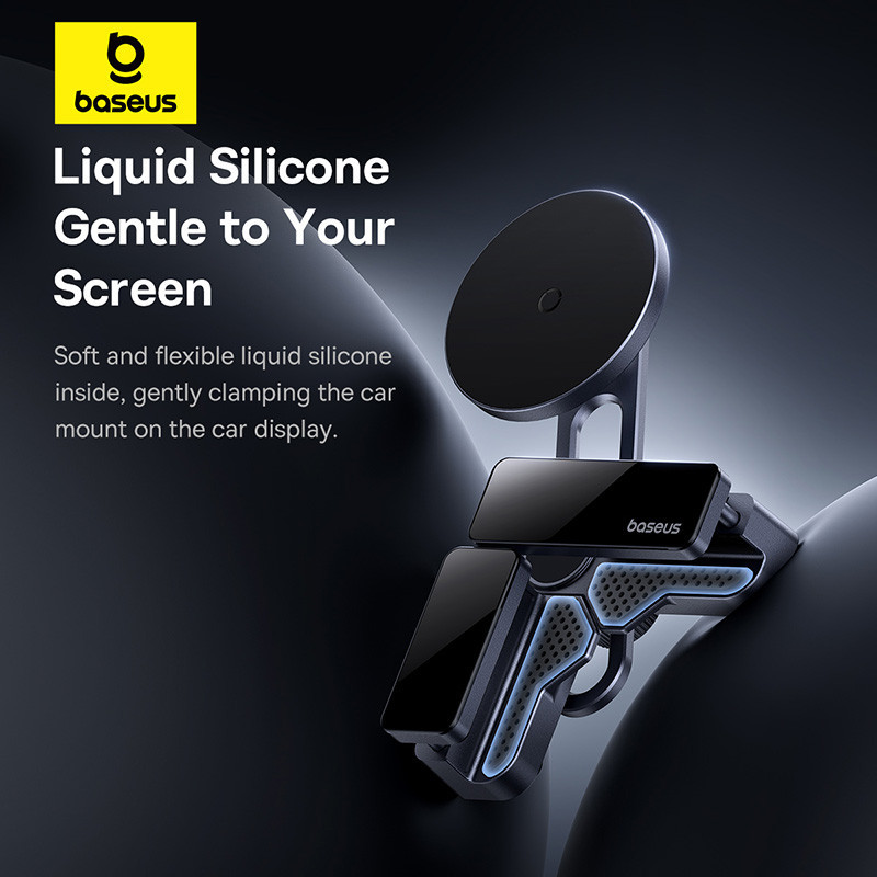 Держатель для телефона Baseus MaxView в авто, серый Киев - изображение 3