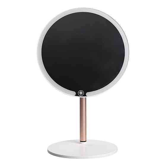 Дзеркало косметичне з підсвічуванням кругле настільне Ø21 см для макіяжу Біле HP-10-7AW Київ