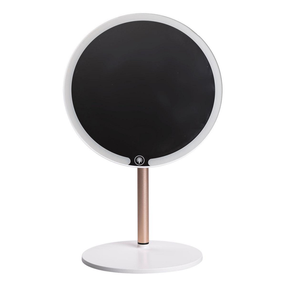 Дзеркало косметичне з підсвічуванням кругле настільне Ø21 см для макіяжу Біле HP-10-7AW Київ - фото 1