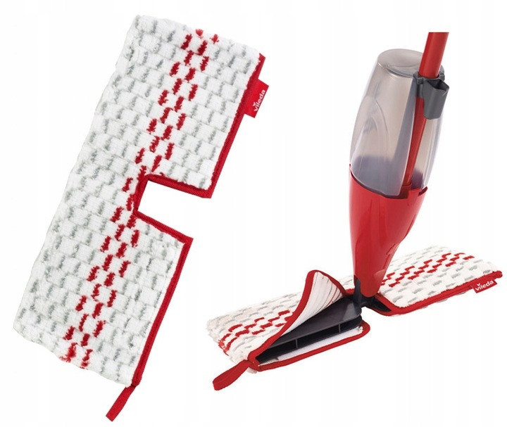 Швабра для влажной уборки с вращающуюся головкой и распылителем 600 мл Vileda 