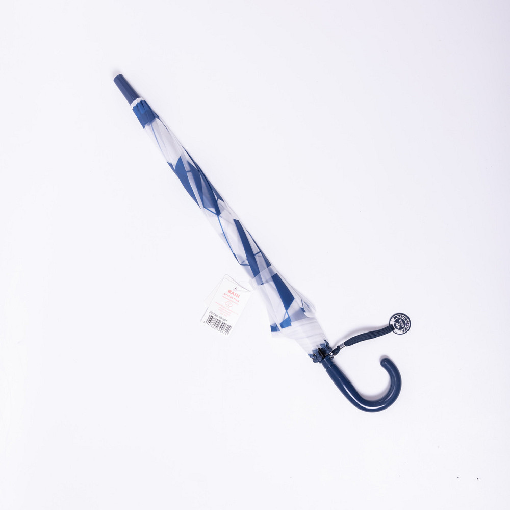 Дитячий напівавтоматичний зонт-трость синій 82 см Київ - фото 2