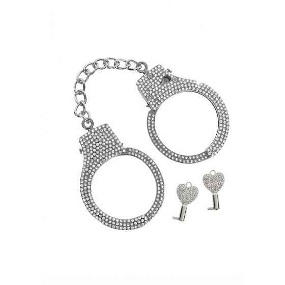 Наручники з камінням Diamond Wrist Cuffs Silver Taboom Sex Aura Київ