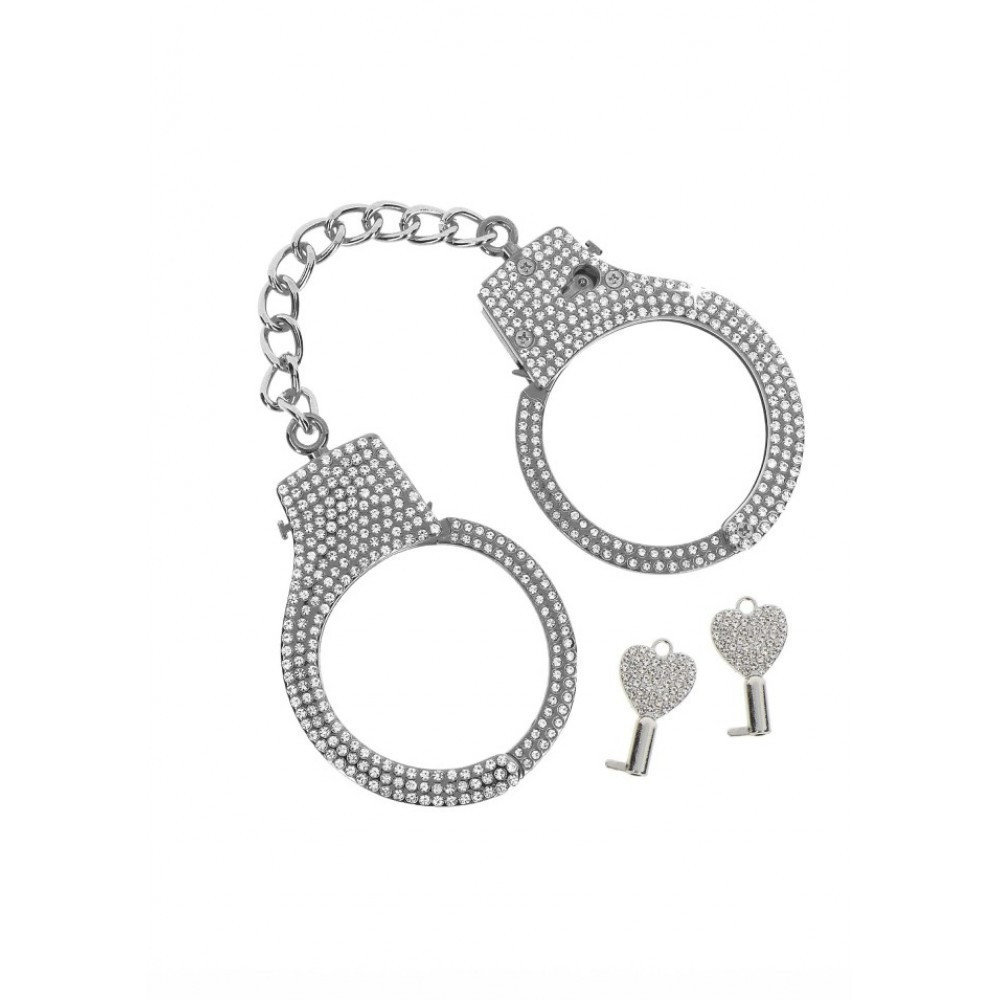 Наручники с камнями Diamond Wrist Cuffs Silver Taboom Sex Aura Киев - изображение 2