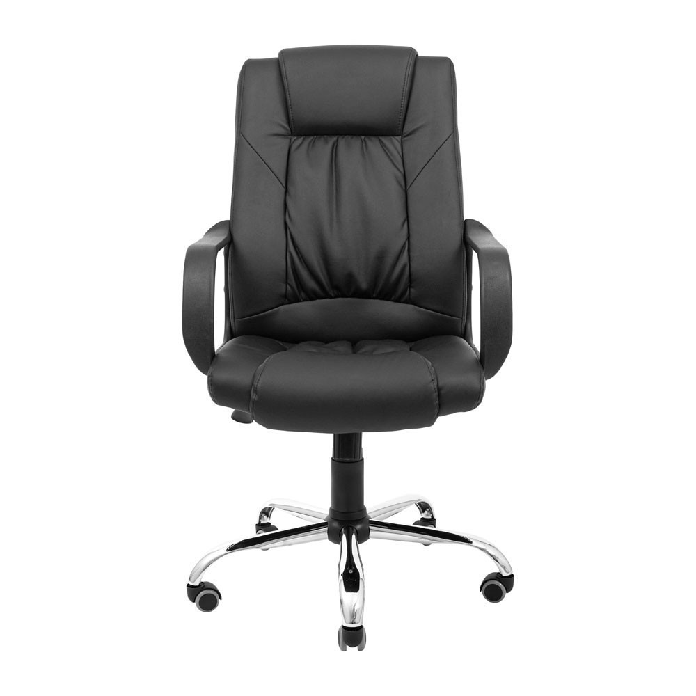 Офисное кресло руководителя Richman Utah Хром M1 Tilt Черный Днепр - изображение 2