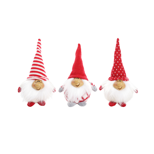Новорічна м'яка іграшка Санта (3 види) 17см БОНА ДИ Житомир - изображение 1