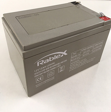Аккумулятор Rablex 12V 12mAh RB-1212/WD-283 (6 шт/ящ) Киев - изображение 1