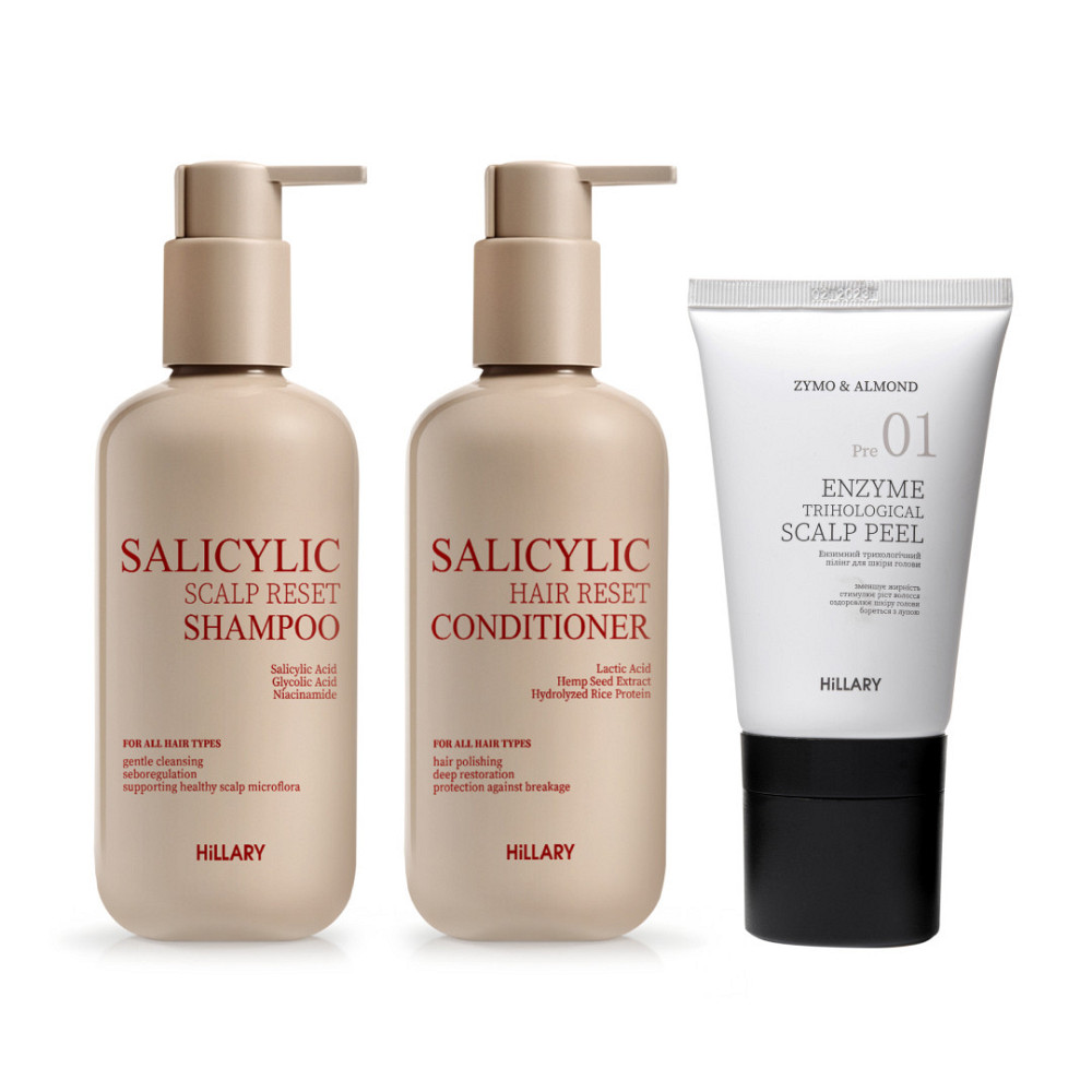 Комплект для глибокого очищення та відновлення волосся і шкіри голови Hillary Deep Cleanse & Hair Restoration Київ - фото 1