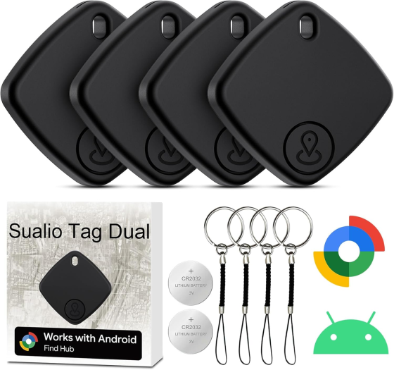 Bluetooth-трекер CMINGKEJI Smart Tracker для Android, 4 шт., Google Find Hub, IP67, CR2032, сигнал 100 дБ Киев