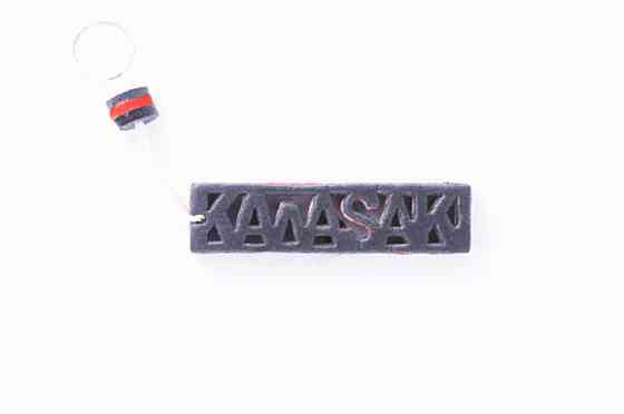 Брелок каучук (сіро-червоний) KAWASAKI AS Мукачево