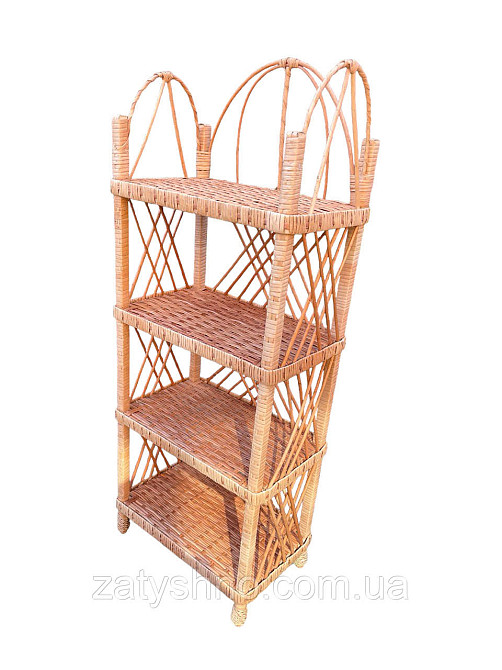 Етажерка плетеная на 4 полки Киев - изображение 3
